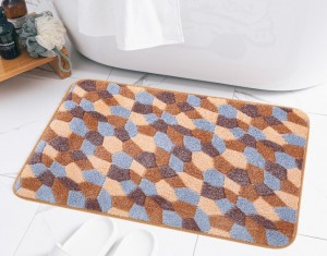 馬賽克圖案浴室防滑地氈
