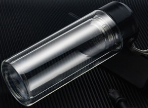 雙層保溫玻璃水瓶